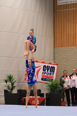 Gymsport Leiden sterk bij plaatsingswedstrijd Acrogym